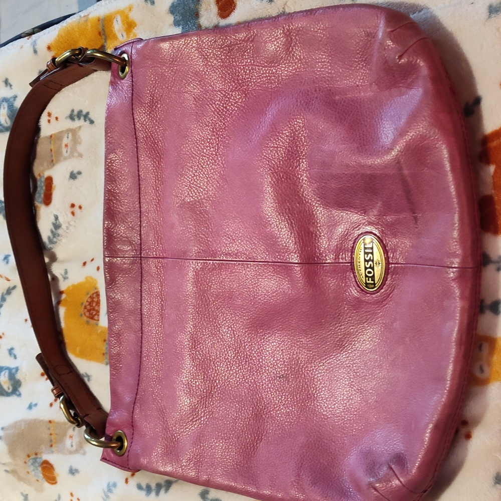 6GT- Long Live Vintage Fossil Leather Crossbody Shoulder Bag